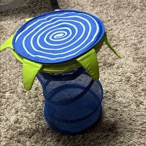 Kids turtle collapsing pop-up laundry bin from IKEA